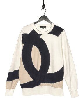 Chanel 2018 Oversized Colourblock CC Sweatshirt